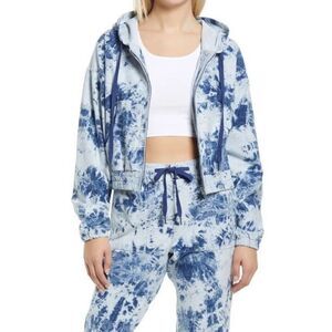 Blank NYC HOODED TIE DYED SWEATSHIRT IN FULL MOON NEW